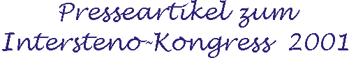 Presseartikel zum Intersteno-Kongress 2001
